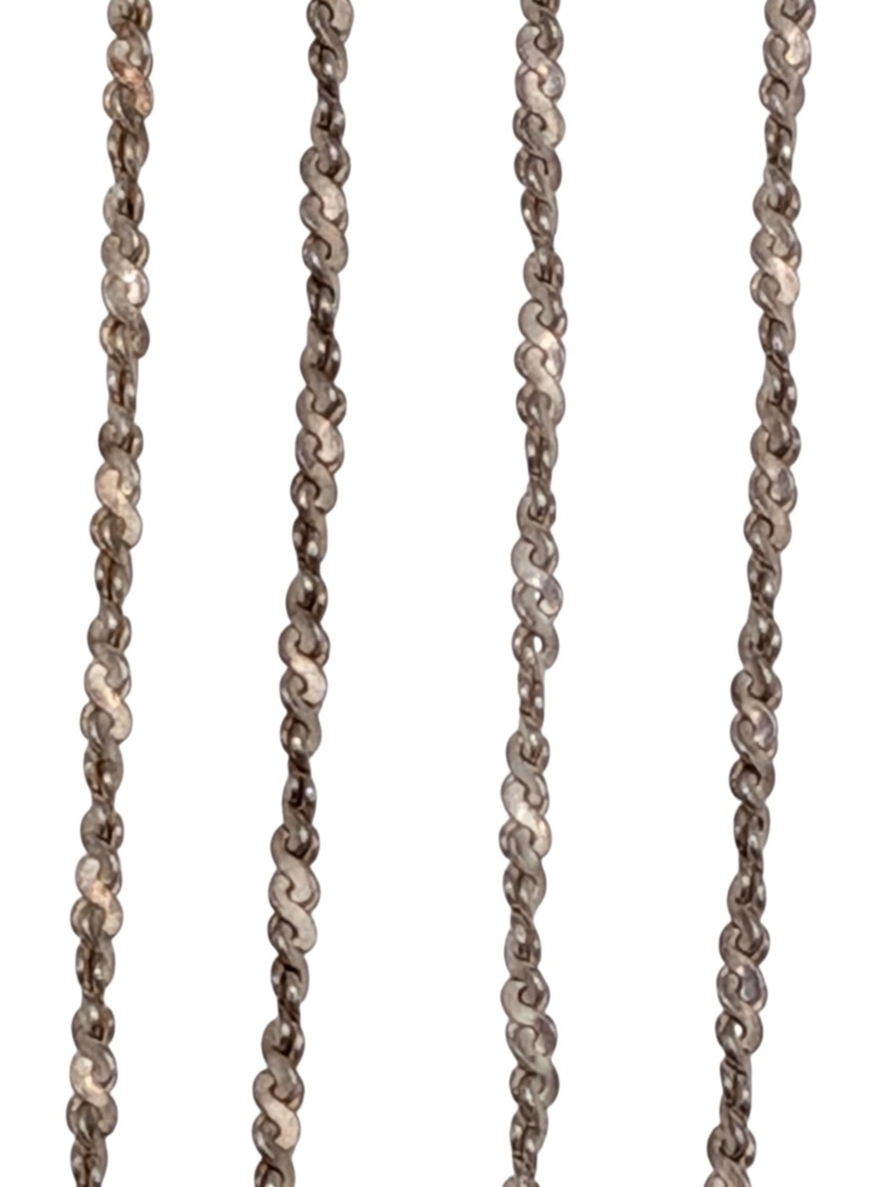 Italian Sterling Silver 925 Singapore Chain Necklace 18” 1mm 1.8g